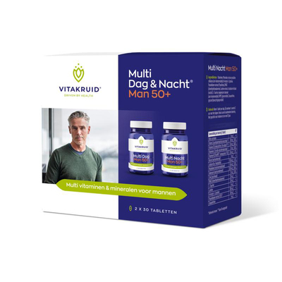 Vitakruid Multi Dag & Nacht Man 50+ Vitakruid Multi Dag & Nacht Man 50+ afbeelding