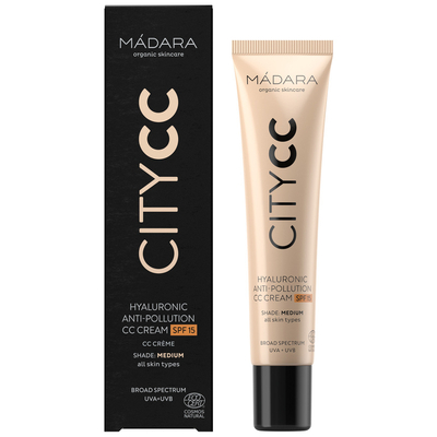 MADARA Hyaluronic Anti-Pollution CC Cream SPF 15 MEDIUM (City CC serie) MADARA Hyaluronic Anti-Pollution CC Cream SPF 15 MEDIUM (City CC serie) afbeelding