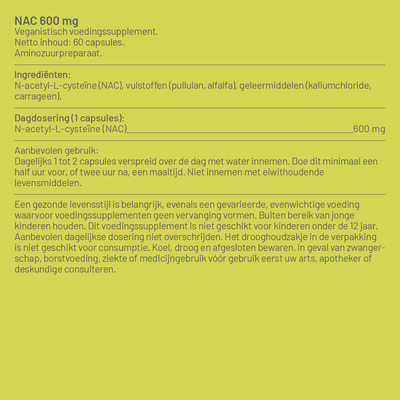Vitaminstore NAC 600 mg Vitaminstore NAC 600 mg Abbildung
