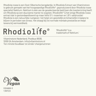 Vitaminstore Super Rhodiola (Rhodiolife) Vitaminstore Super Rhodiola (Rhodiolife) Abbildung