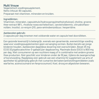 Vitaminstore Multi Frau (Multivitamin) Vitaminstore Multi Frau (Multivitamin) Abbildung