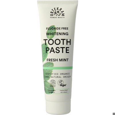 Urtekram Tandpasta Whitening Fresh Mint Urtekram Tandpasta Whitening Fresh Mint afbeelding