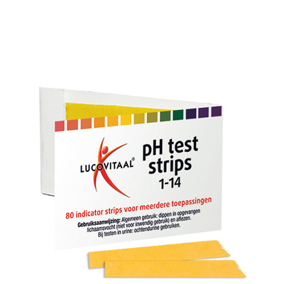 Lucovitaal Zuurbase PH test strips Lucovitaal Zuurbase PH test strips afbeelding