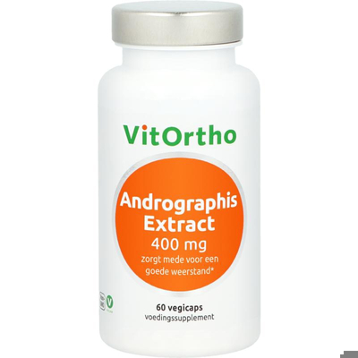 Vitortho Andrographis Extract 400 mg Vitortho Andrographis Extract 400 mg afbeelding