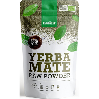 Purasana Yerba Mate Tea Powder Vegan Organic Purasana Yerba Mate Tea Powder Vegan Organic image