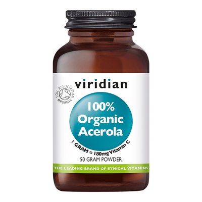 Viridian Bio Acerola/Vitamin-C-Pulver Viridian Bio Acerola/Vitamin-C-Pulver Abbildung
