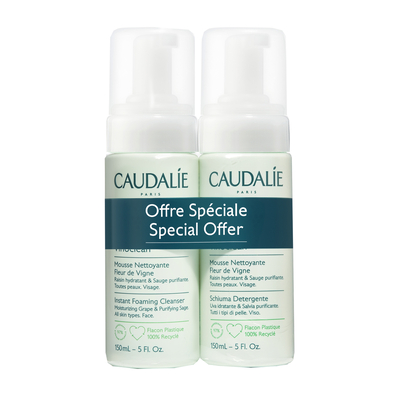 Caudalie Reinigende Mousse Duo verpakking Caudalie Reinigende Mousse Duo verpakking afbeelding