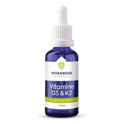 Vitakruid Vitamine D3 & K2 Vitakruid Vitamine D3 & K2 afbeelding