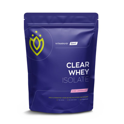 Vitakruid Clear Whey Isolate Pink Lemonade Vitakruid Clear Whey Isolate Pink Lemonade afbeelding