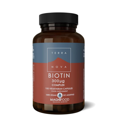 Terranova Biotin 300 mcg complex Terranova Biotin 300 mcg complex afbeelding