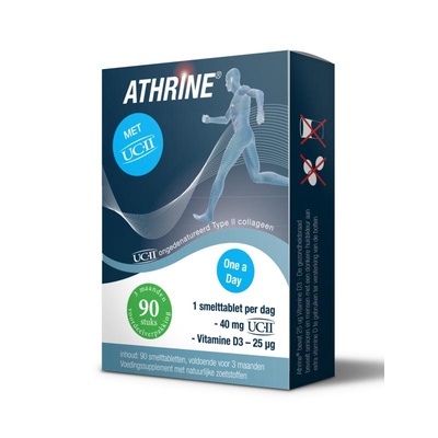 Athrine UC-11 & Vitamine D3 Smelttabletten Athrine UC-11 & Vitamine D3 Smelttabletten afbeelding