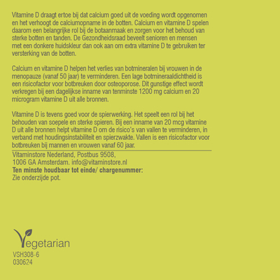 Vitaminstore Calciumcitrat D3 (Calcium) Vitaminstore Calciumcitrat D3 (Calcium) Abbildung