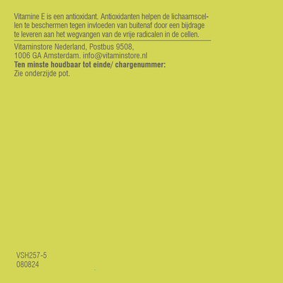 Vitaminstore Vitamine E Complex (voorheen E 400 IE) Vitaminstore Vitamine E Complex (voorheen E 400 IE) afbeelding
