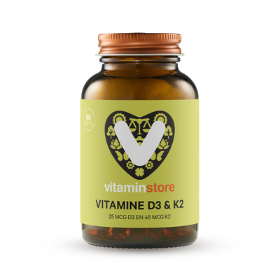 Vitaminstore Vitamine D3 & K2 Vitaminstore Vitamine D3 & K2 afbeelding