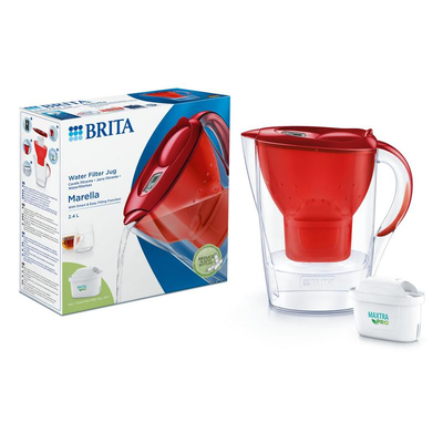 Brita Waterfilterkan Marella Cool Red Brita Waterfilterkan Marella Cool Red afbeelding