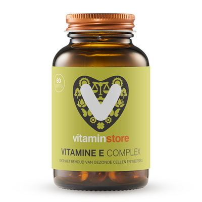 Vitaminstore Vitamine E Complex (voorheen E 400 IE) Vitaminstore Vitamine E Complex (voorheen E 400 IE) afbeelding