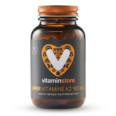 Vitaminstore Super Vitamine K2 180 mcg (menaquinon-7 met vitamine D3) afbeelding