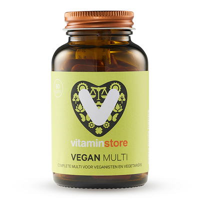 Vitaminstore Vegan Multi (multivitamine) Vitaminstore Vegan Multi (multivitamine) afbeelding