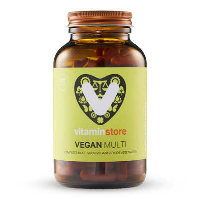 Vitaminstore Vegan Multi (multivitamine) Vitaminstore Vegan Multi (multivitamine) afbeelding