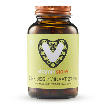 Vitaminstore Zink Bisglycinaat Vitaminstore Zink Bisglycinaat afbeelding