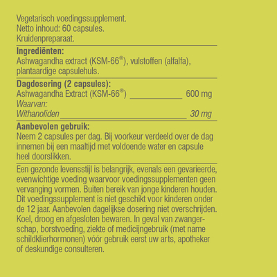 Vitaminstore Ashwagandha KSM-66® (Ashwagandha) Vitaminstore Ashwagandha KSM-66® (Ashwagandha) Abbildung