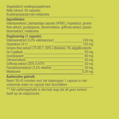 Vitaminstore Nachtruhe Complex mit Melatonin Vitaminstore Nachtruhe Complex mit Melatonin Abbildung