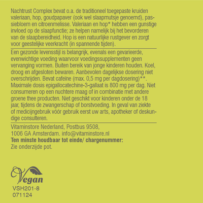 Vitaminstore Nachtruhe Complex mit Melatonin Vitaminstore Nachtruhe Complex mit Melatonin Abbildung