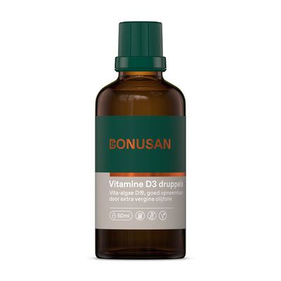 Bonusan Vitamine D3 5mcg Bonusan Vitamine D3 5mcg afbeelding
