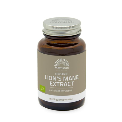 Mattisson Healthstyle Lion's Mane extract 500mg bio Mattisson Healthstyle Lion's Mane extract 500mg bio afbeelding