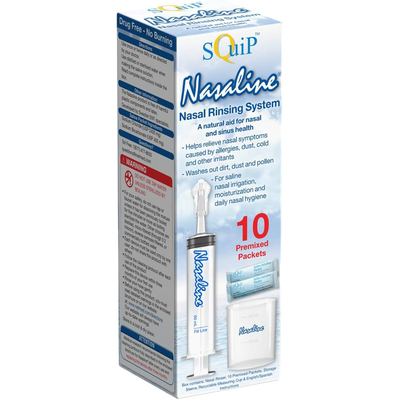 Nasaline Nasaline Neusdouche bij hooikoorts en verkoudheid Nasaline Nasaline Neusdouche bij hooikoorts en verkoudheid afbeelding