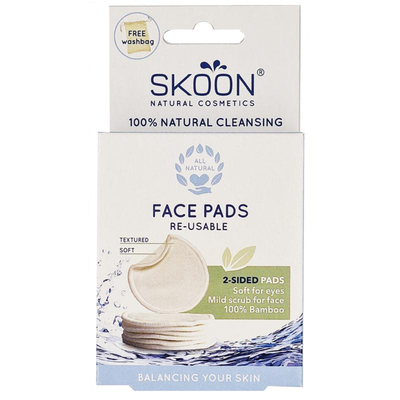 Skoon Wiederverwendbare Face Pads, 2-seitig Abbildung