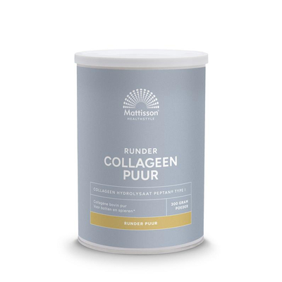 Mattisson Healthstyle Runder Collageen poeder Peptan type 1 Mattisson Healthstyle Runder Collageen poeder Peptan type 1 afbeelding