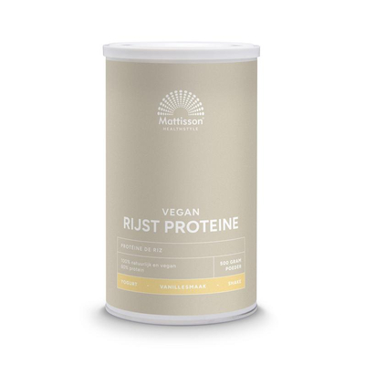 Mattisson Healthstyle Vegan Rice Protein Vanilla Flavour Mattisson Healthstyle Vegan Rice Protein Vanilla Flavour image