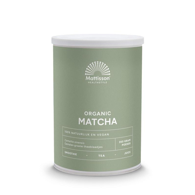Mattisson Healthstyle Matcha Poeder Bio Mattisson Healthstyle Matcha Poeder Bio afbeelding