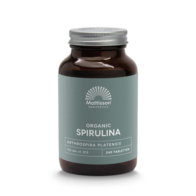 Mattisson Healthstyle Spirulina 500 mg bio Mattisson Healthstyle Spirulina 500 mg bio afbeelding
