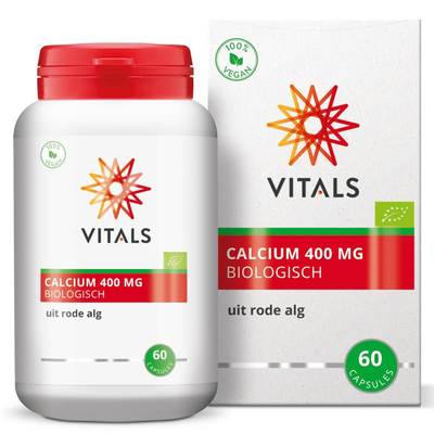 Vitals Calcium 400mg bio Vitals Calcium 400mg bio afbeelding