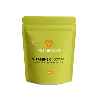 Vitaminstore Vitamine C1000 mg mini verpakking Vitaminstore Vitamine C1000 mg mini verpakking afbeelding