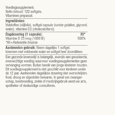 Vitaminstore Super D3 25 mcg Vitamin D Vitaminstore Super D3 25 mcg Vitamin D Abbildung