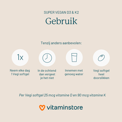 Vitaminstore Super Vegan D3 & K2 Vitaminstore Super Vegan D3 & K2 Abbildung