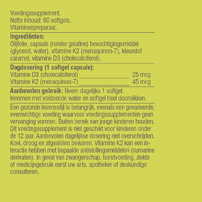 Vitaminstore Vitamine D3 & K2 Vitaminstore Vitamine D3 & K2 afbeelding