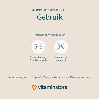 Vitaminstore Vitamin D3 & K2 Tropfen Vitaminstore Vitamin D3 & K2 Tropfen Abbildung