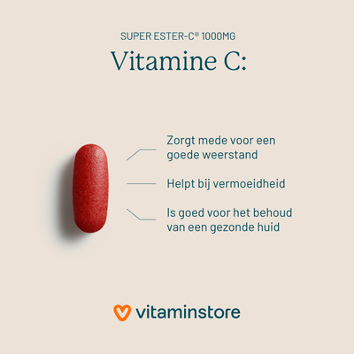 Vitaminstore Super Ester-C® 1000mg Vitaminstore Super Ester-C® 1000mg afbeelding