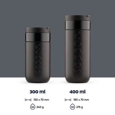 Dopper Dopper Travel Mug Blazing Black Dopper Dopper Travel Mug Blazing Black afbeelding