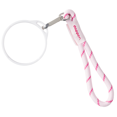 Dopper Wrist Cord - White Mug Ring - Cherry Pink Dopper Wrist Cord - White Mug Ring - Cherry Pink afbeelding
