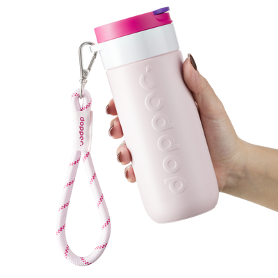 Dopper Wrist Cord - White Mug Ring - Cherry Pink Dopper Wrist Cord - White Mug Ring - Cherry Pink afbeelding
