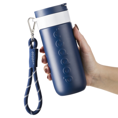 Dopper Wrist Cord - White Mug Ring - Midnight Silver Dopper Wrist Cord - White Mug Ring - Midnight Silver afbeelding