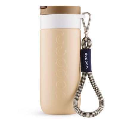 Dopper Wrist Cord - White Mug Ring - Sandy Black Dopper Wrist Cord - White Mug Ring - Sandy Black afbeelding