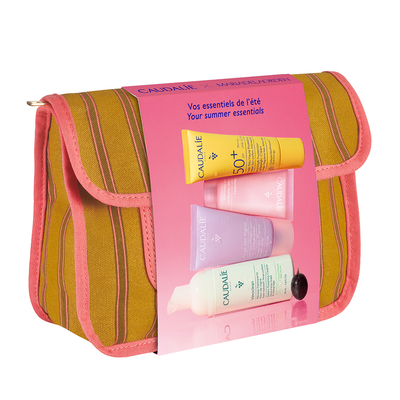 Caudalie Summer Pouch 2026 travelsize verzorgingsset Caudalie Summer Pouch 2026 travelsize verzorgingsset afbeelding