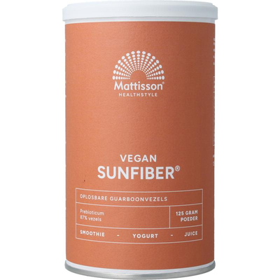 Mattisson Healthstyle Vegan Sunfiber Oplosbare Guarboonvezels Mattisson Healthstyle Vegan Sunfiber Oplosbare Guarboonvezels afbeelding
