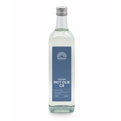 Mattisson Healthstyle MCT Olie C8 Coconut Pure 99% Caprylic Acid Mattisson Healthstyle MCT Olie C8 Coconut Pure 99% Caprylic Acid afbeelding